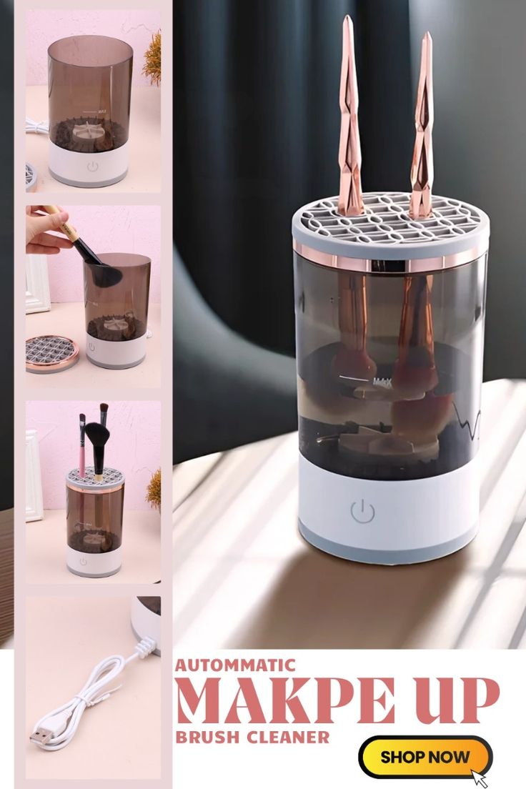 Electric Makeup Brush Cleaner   -  منظف فرش المكياج الكهربائي